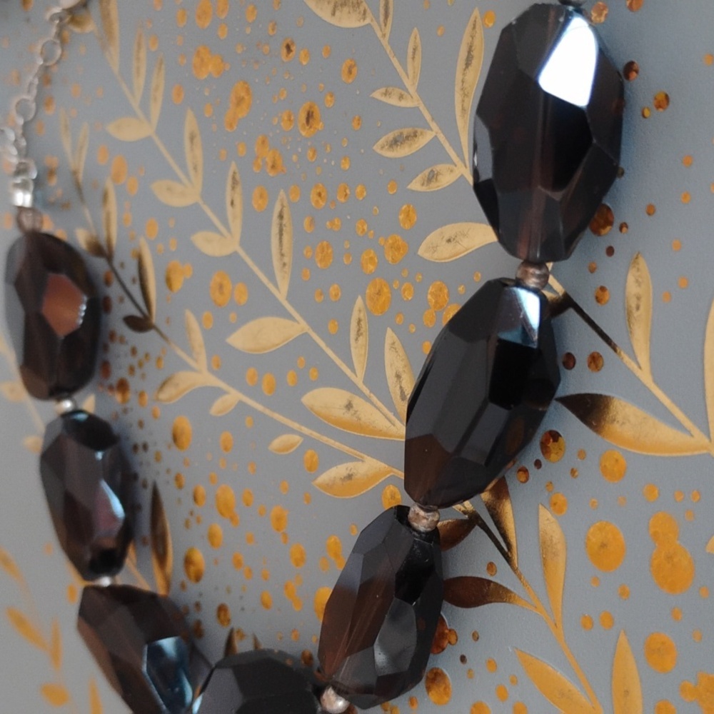 High Faceted Smoky Quartz Necklace
